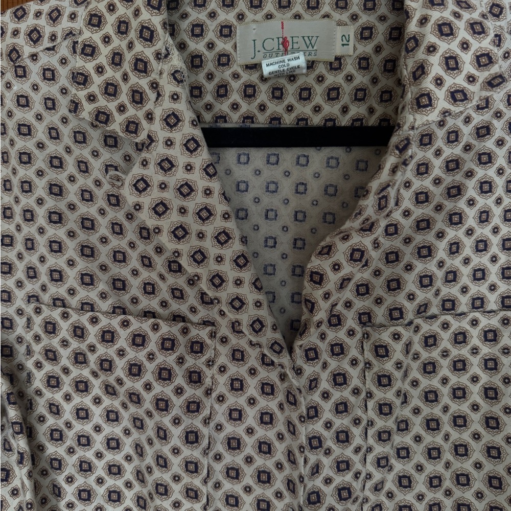 Vintage J. Crew Button-Down pj style Shirt